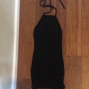 Halter Black mini dress